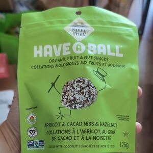Sunny Fruit Organic Snack Apricot & Cacao Nibs W Hazelnut